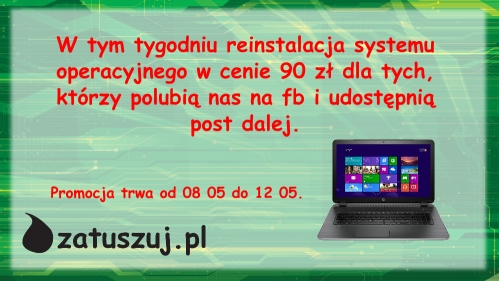 Reinstalacja systemu operacyjnego w promocyjnej cenie! - Reinstalacja systemu operacyjnego w promocyjnej cenie!- Bytom